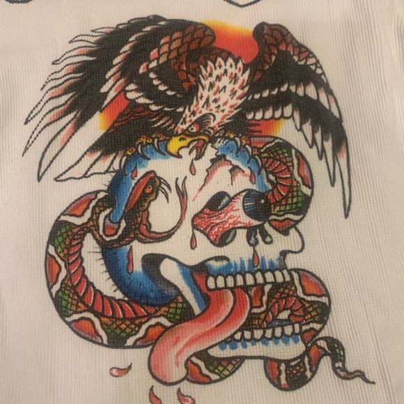 Y2K Ed Hardy long sleeve T-shirt - Picture 3 of 12